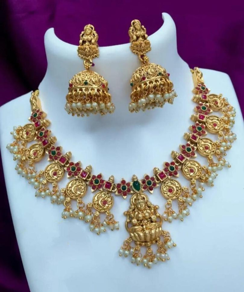 Joyful Alloy Gold Jewellery Set Price in India Buy Joyful Alloy Gold Jewellery Set Online at Best Prices in India Flipkart