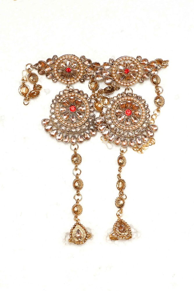 Traditional Dangle  Pearl Drop Earring Set for Girls  Womens Earrings  Set For Bridal Jhumkas
