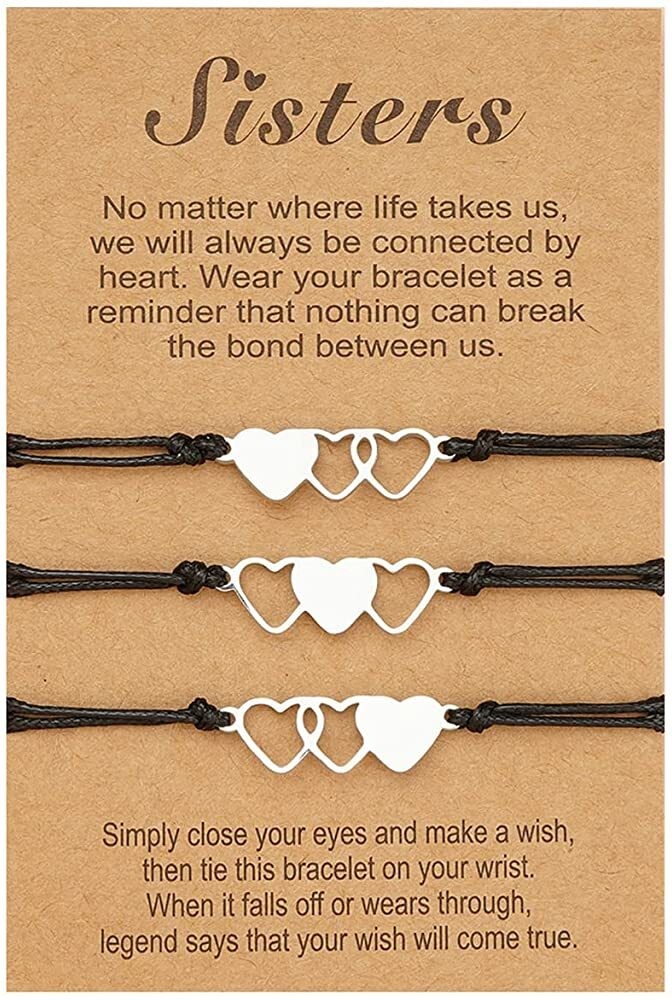 Sincere 3 PCS Love Knot Infinity Bracelet for Women Best Friends Sisters  Friendship Distance Bracelets Christmas Bridesmaid Wedding Birthday Gifts -  Walmart.com