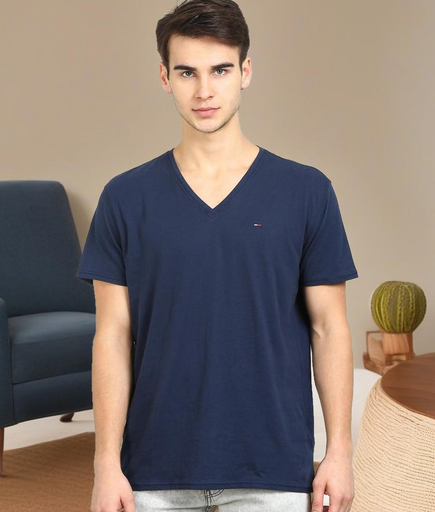 Tommy hilfiger men's v neck t shop shirts