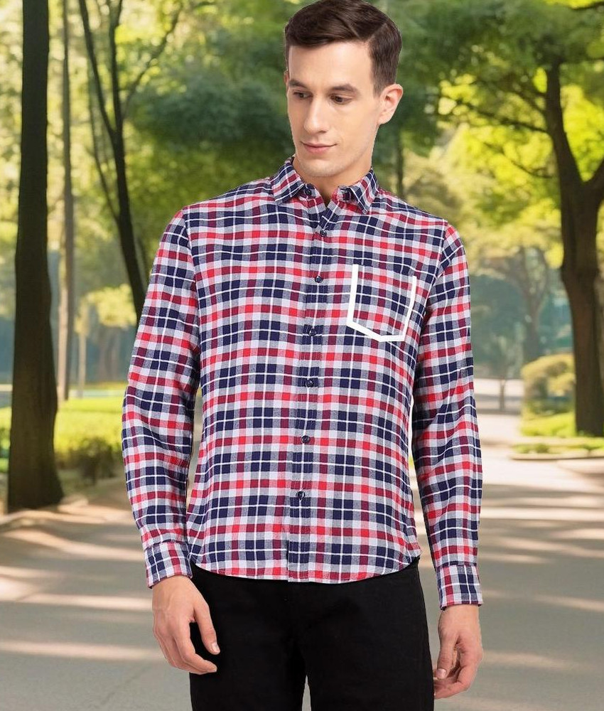 United Colors of Benetton Men Checkered Casual Multicolor Shirt