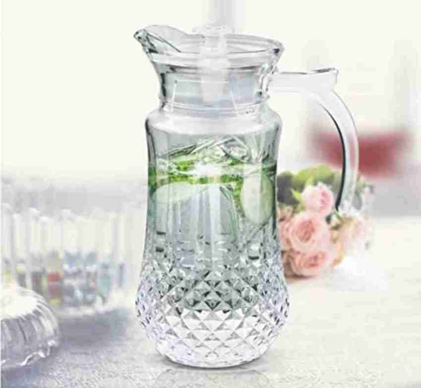 SMILERY Premium Juice and Water Jug Glass Combo Set for Dining