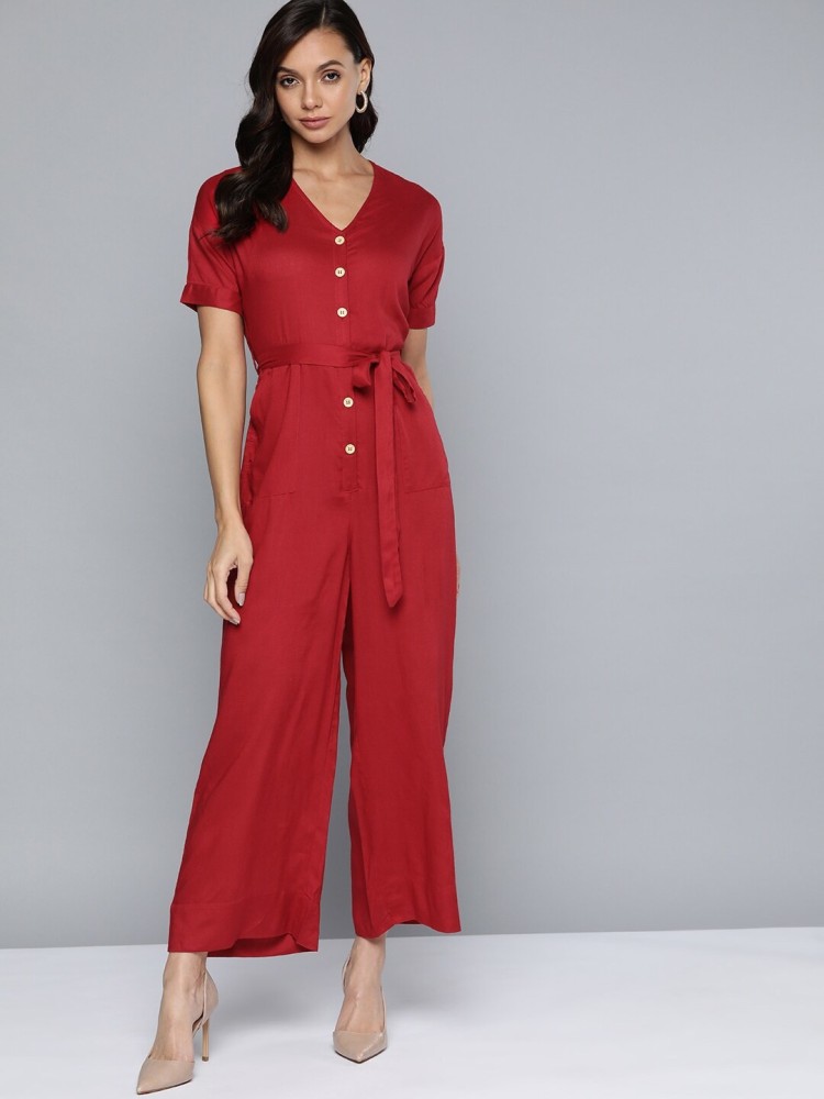 CHEMISTRY Solid Women Jumpsuit - Buy CHEMISTRY Solid Women Jumpsuit Online  at Best Prices in India