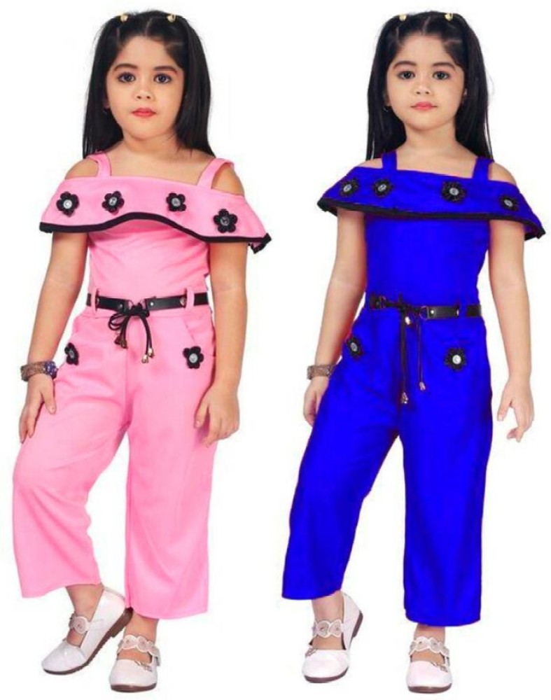 ROSE Self Design Girls Jumpsuit Buy ROSE Self Design Girls Jumpsuit Online at Best Prices in India Flipkart