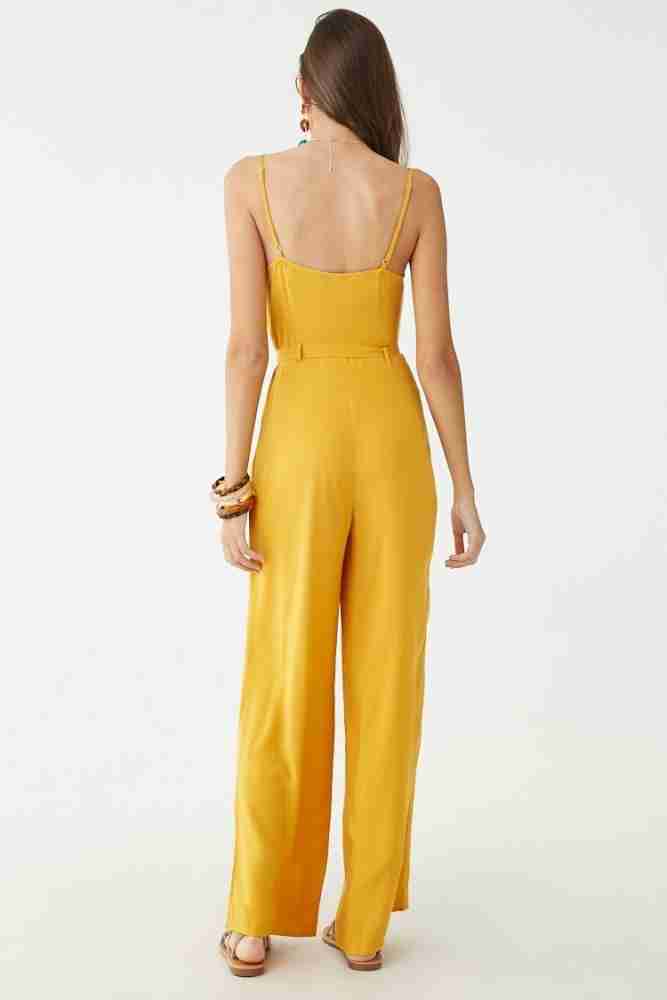 Yellow jumpsuit cheap forever 21