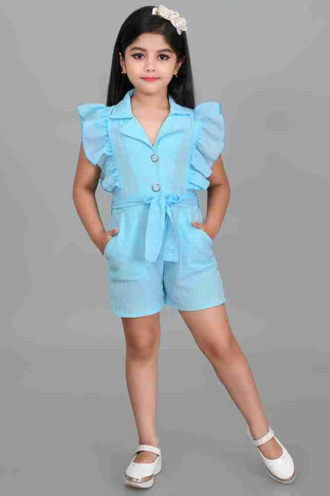 Stylish political half jumpsuit for girls