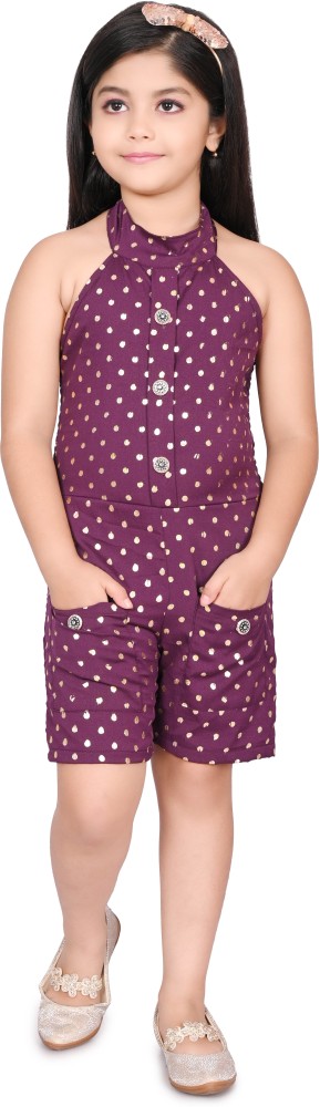 R Vetement Polka Print Girls Jumpsuit Buy R Vetement Polka Print