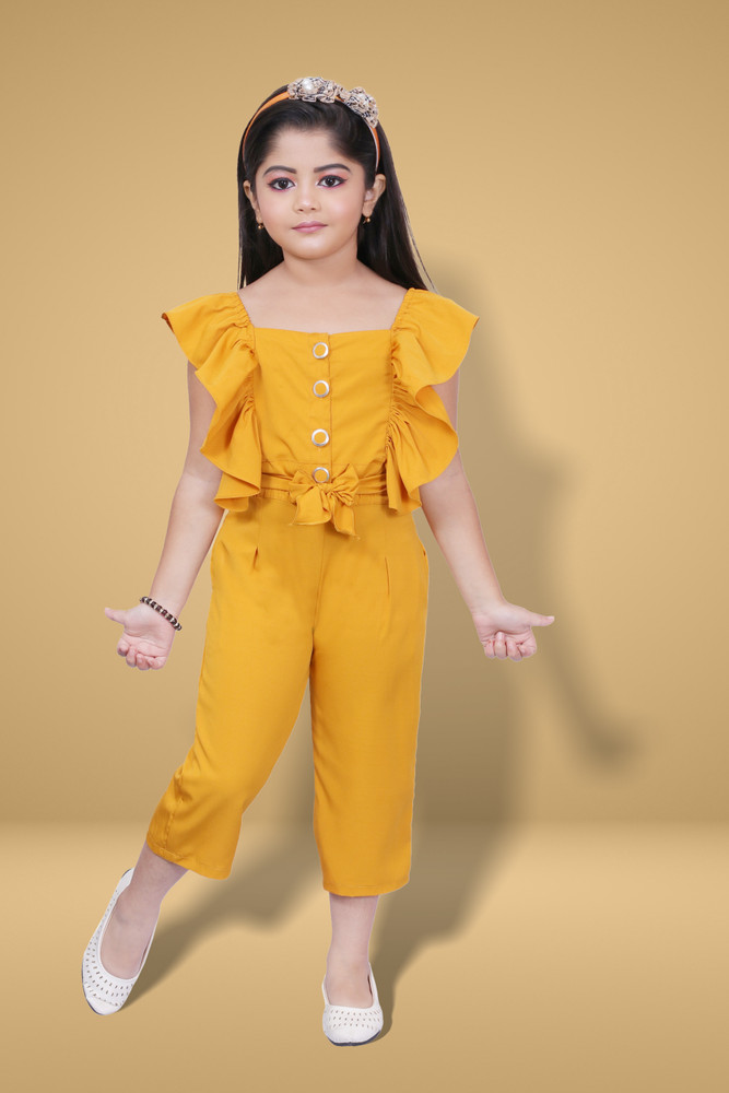 Yellow kids hot sale jumpsuit