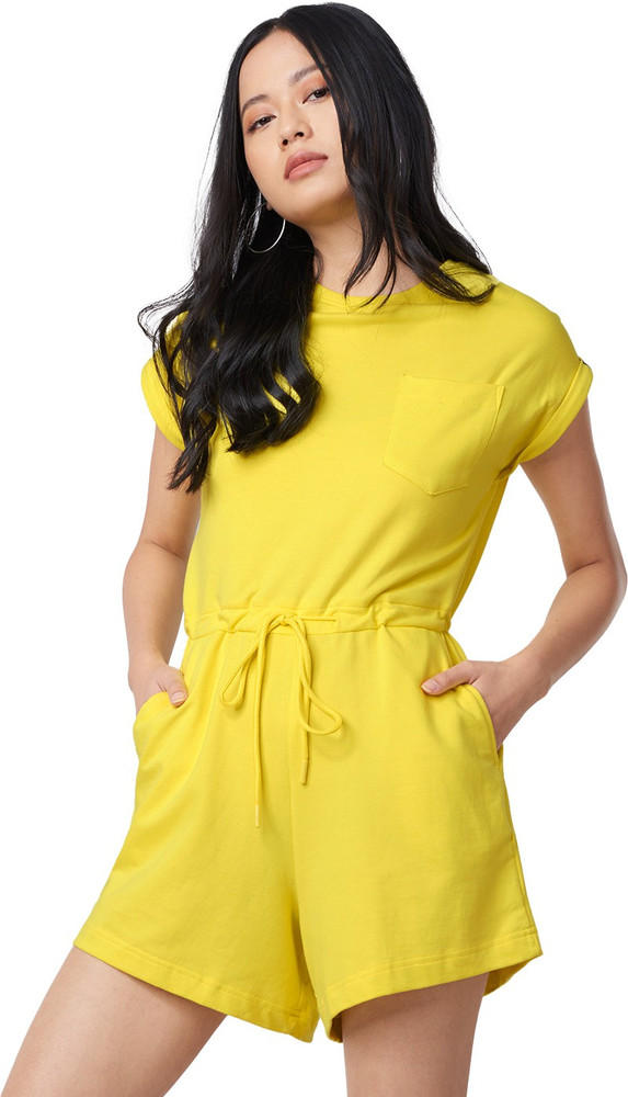 Yellow romper hot sale womens