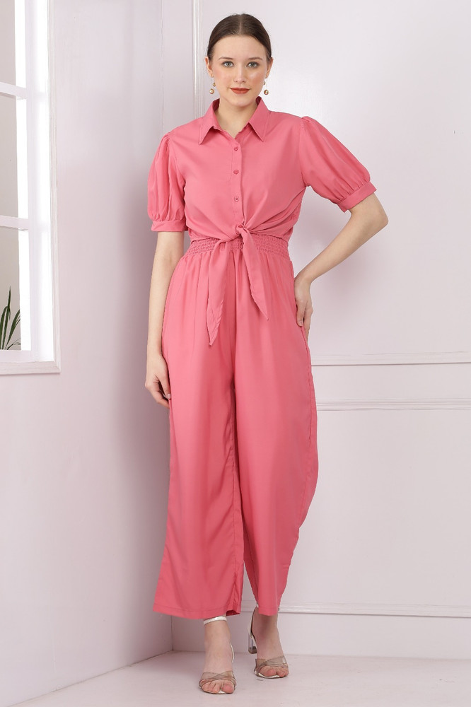 Peach color jumpsuit clearance