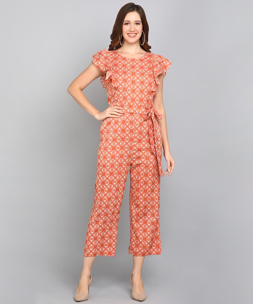 Orange polka deals dot jumpsuit