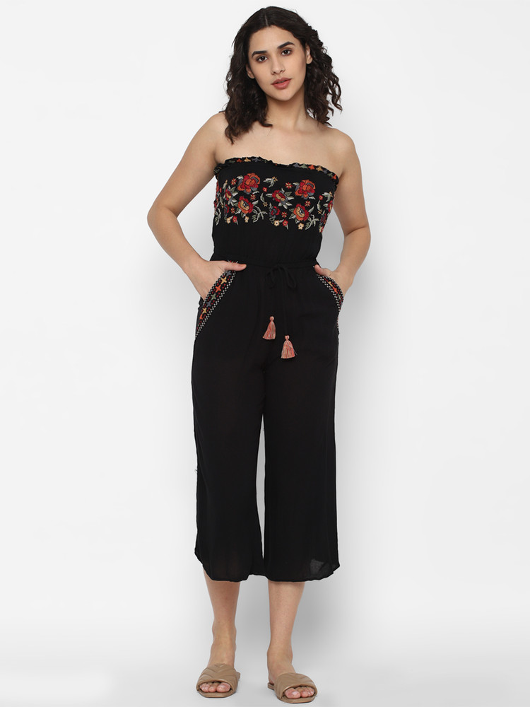Ae embroidered tube jumpsuit outlet