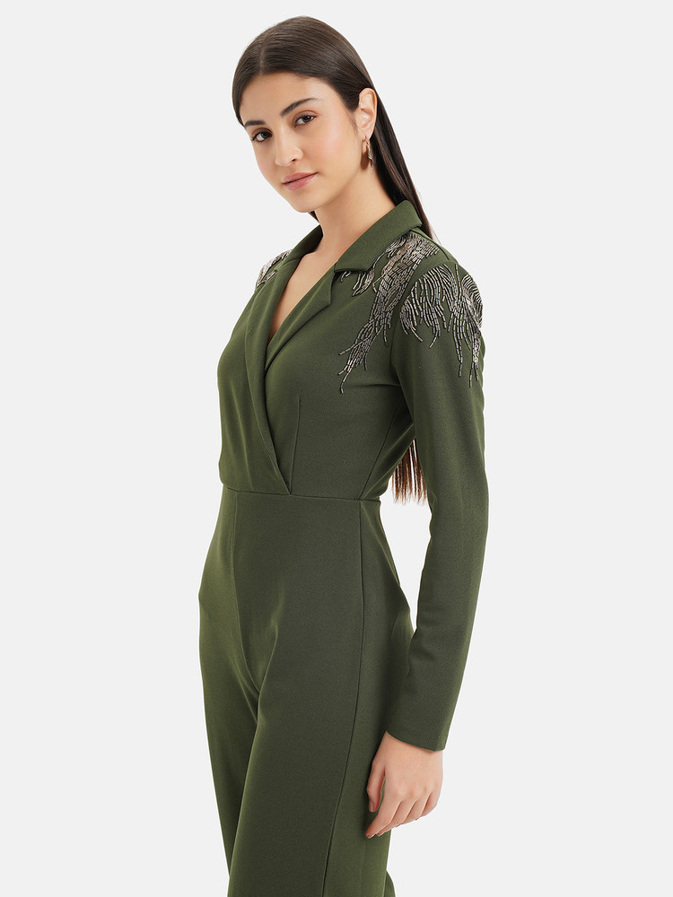 Kazo top green jumpsuit