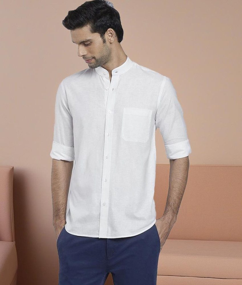 Raymond Khadi Men Solid Formal White Shirt Buy Raymond Khadi Men