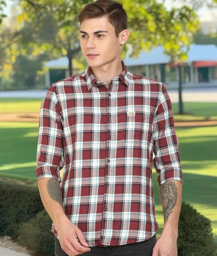 Checkered polo hot sale
