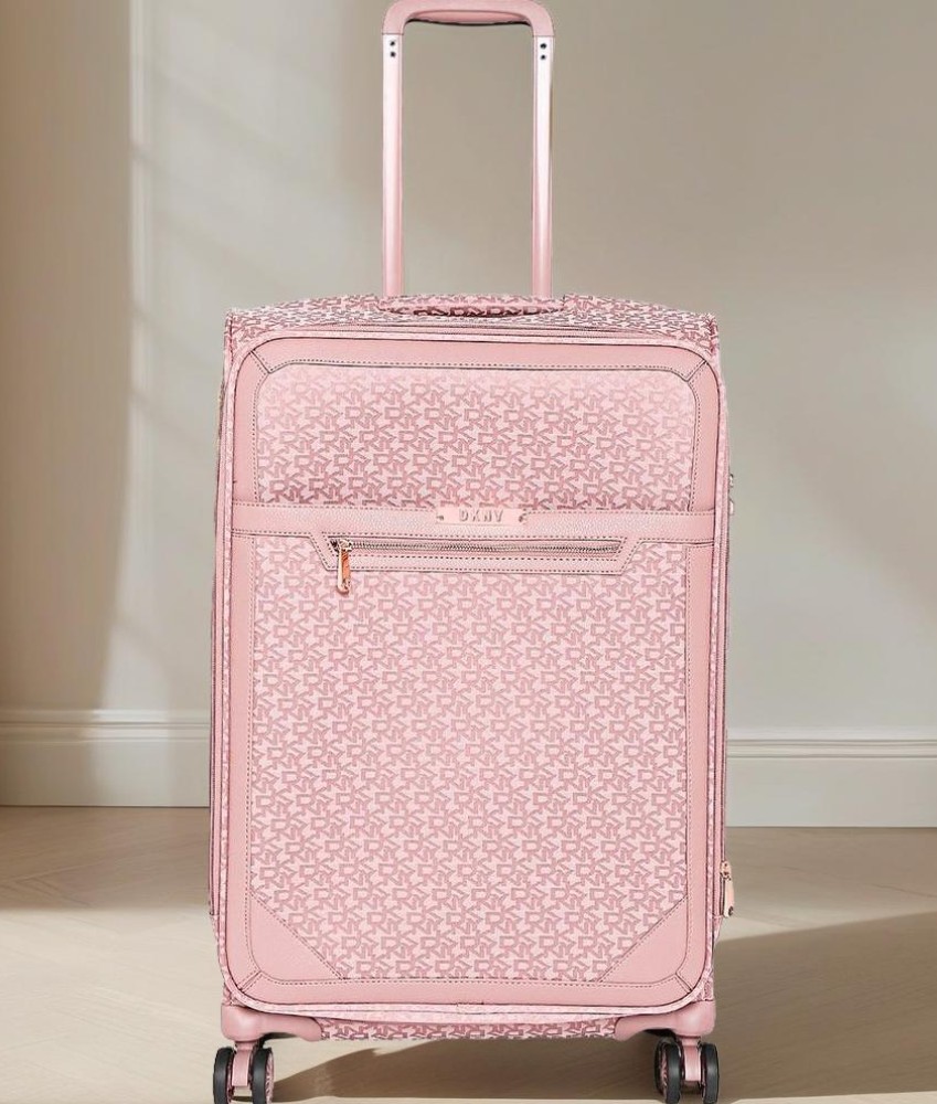DKNY Signature Softs Check-in Suitcase 4 Wheels - 24 inch DARK ROSE - Price  in India