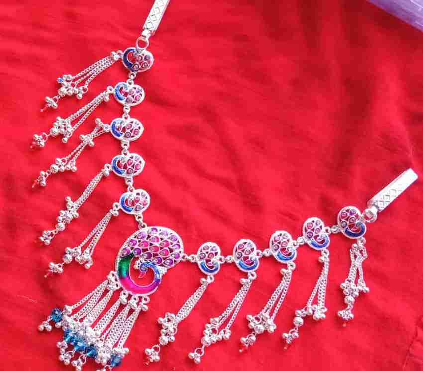 Kamarband in silver best sale with price