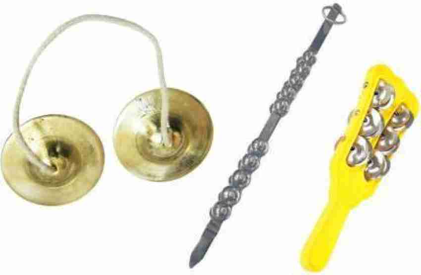 Music Mantra Musical Instrument Combo Set For Kirtan and Bhajan Kartal  Instrument