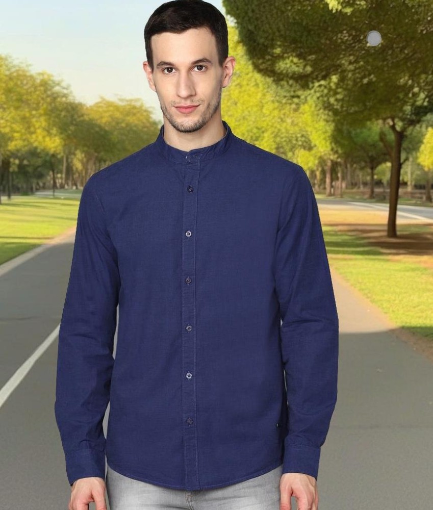 METRONAUT Men Solid Casual Dark Blue Shirt - Buy METRONAUT Men Solid Casual  Dark Blue Shirt Online at Best Prices in India