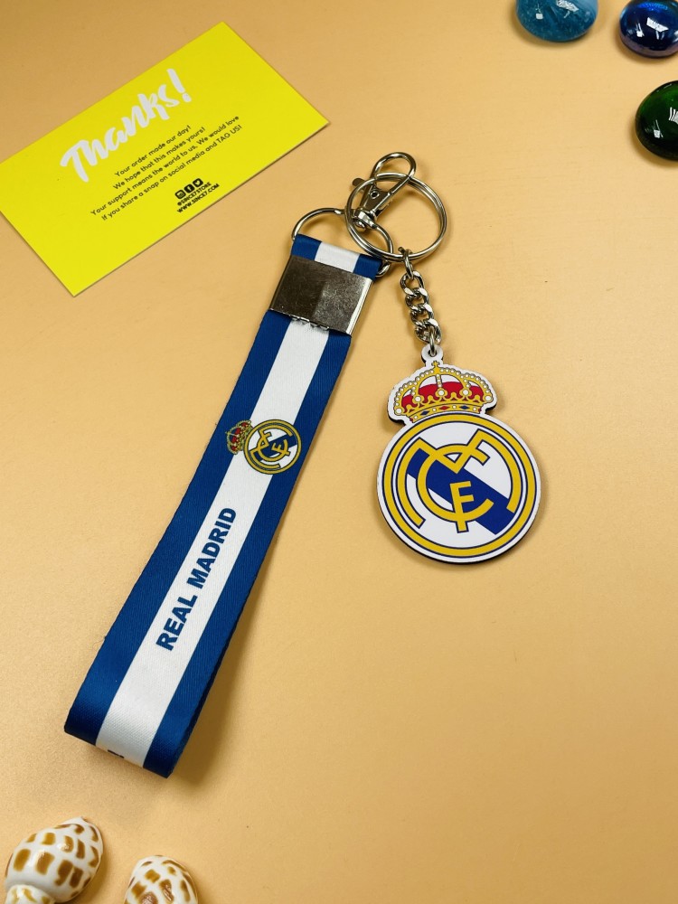 Real Madrid Silver Crest Keyring