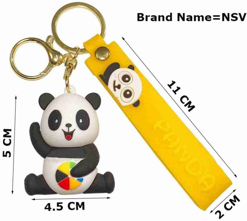 KYOP Cute 3D Black Panda Keychain With Charm Key Chain Price in India - Buy  KYOP Cute 3D Black Panda Keychain With Charm Key Chain online at