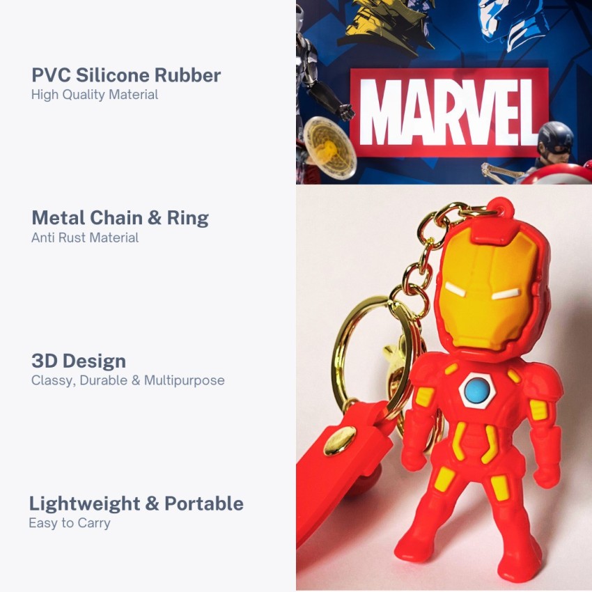 Iron man sale rubber keychain