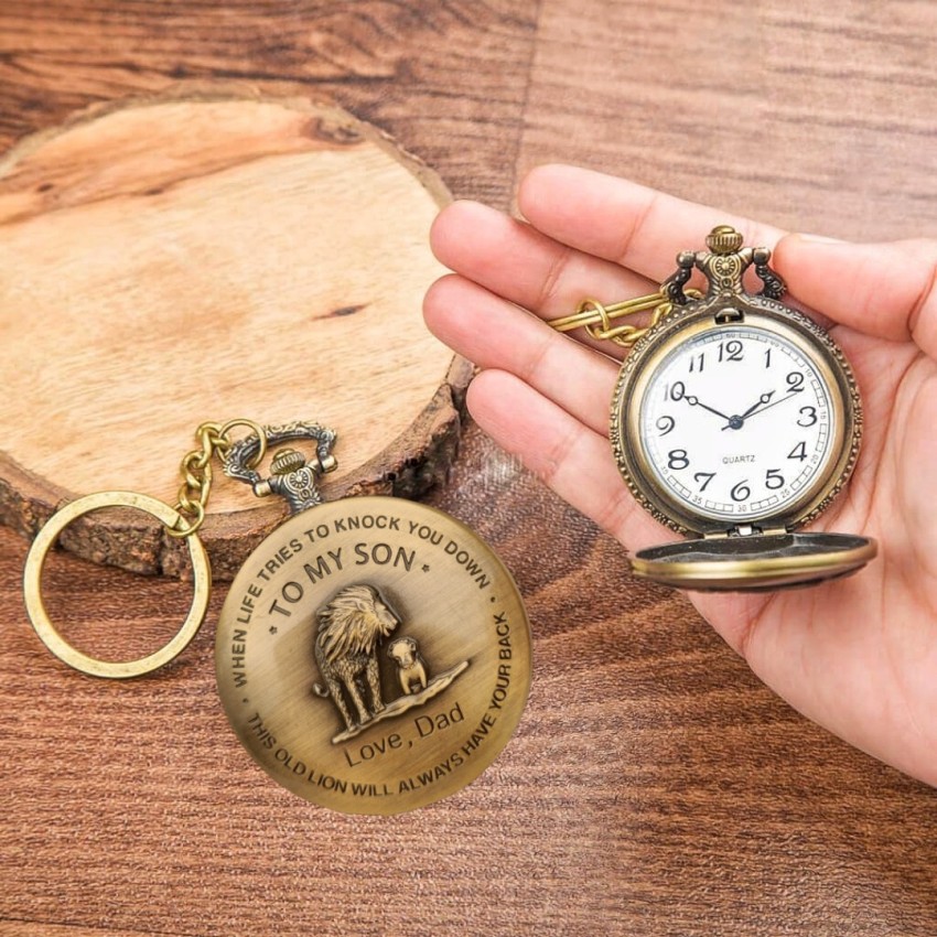 GT Gala Time Lion King Theme To My Son Pocket Watch Vintage Antique  Metallic Gift for Friend Key Chain Price in India - Buy GT Gala Time Lion  King Theme To My Son Pocket Watch Vintage Antique Metallic Gift for Friend  Key Chain online at Flipkart.com