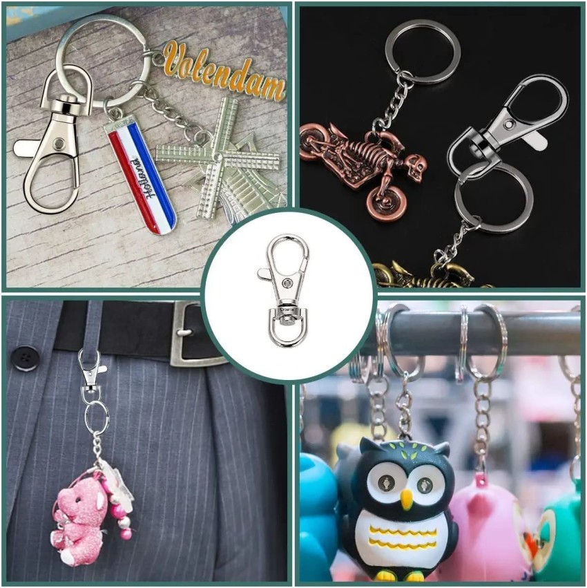 Virom Metal Lobster Swivel claw Clasps Lanyard Snap Hook Keychain(Pack of 5) Hook Small Key Chain Price in India - Buy Virom Metal Lobster Swivel claw  Clasps Lanyard Snap Hook Keychain(Pack of 5)Hook Small Key Chain online at