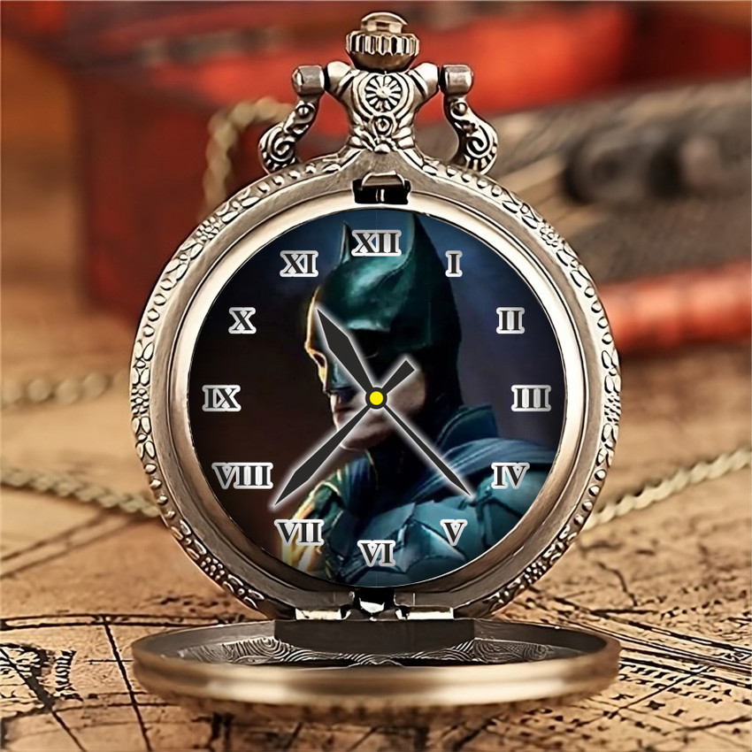 Tiny Tim Batman Printed Dial Vintage Pocket Watch Gandhi Style Metallic Best Gift Key Chain Price in India Buy Tiny Tim Batman Printed Dial Vintage Pocket Watch Gandhi Style Metallic Best Gift Key