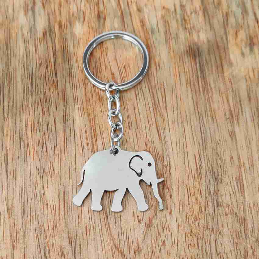 Personalised elephant store keyring