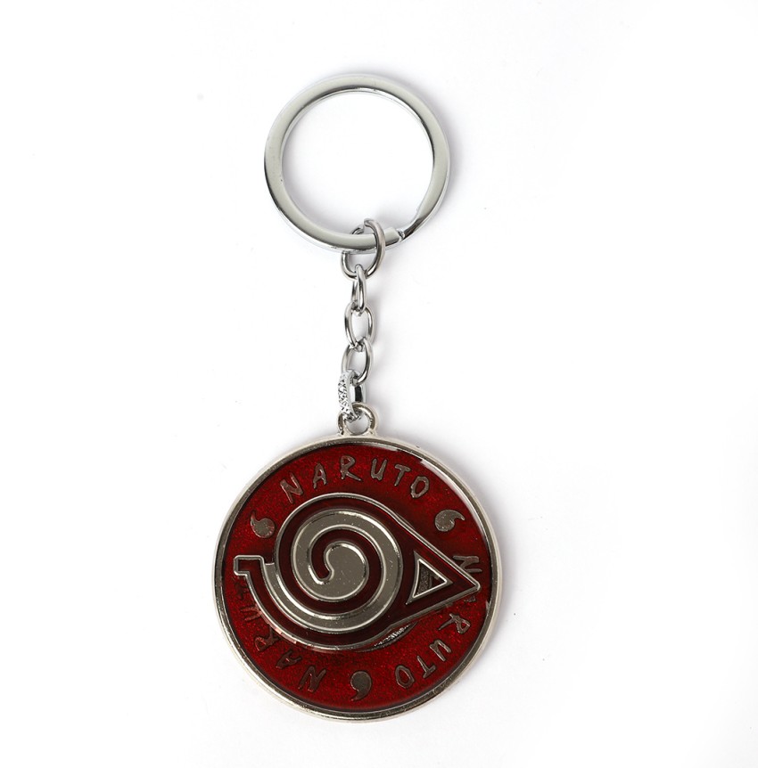 Naruto Anti Leaf Village Keychain, Silver