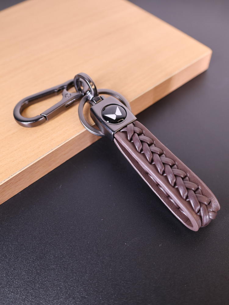 Leather car keyring cheap
