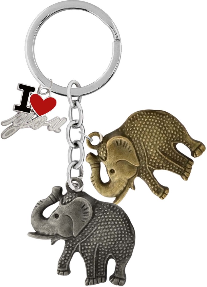 Elephant love clearance keychain