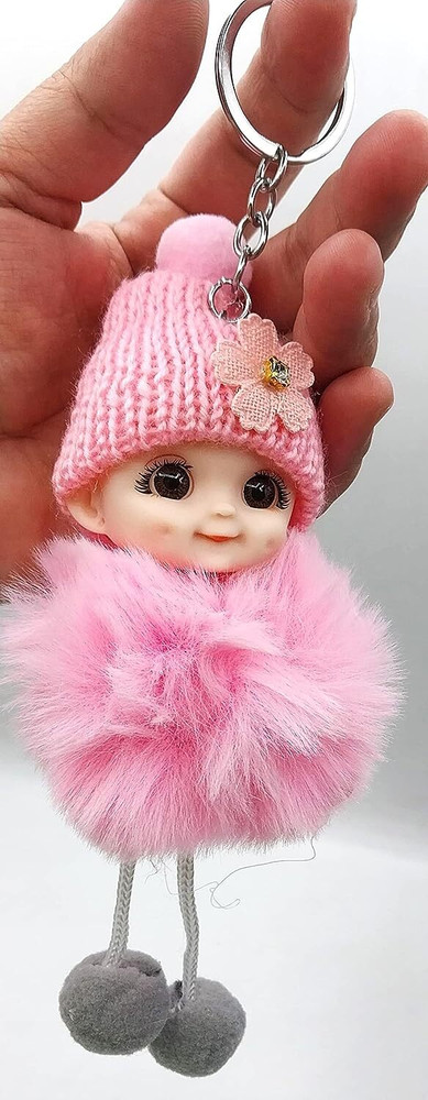 Pom pom doll keychain discount