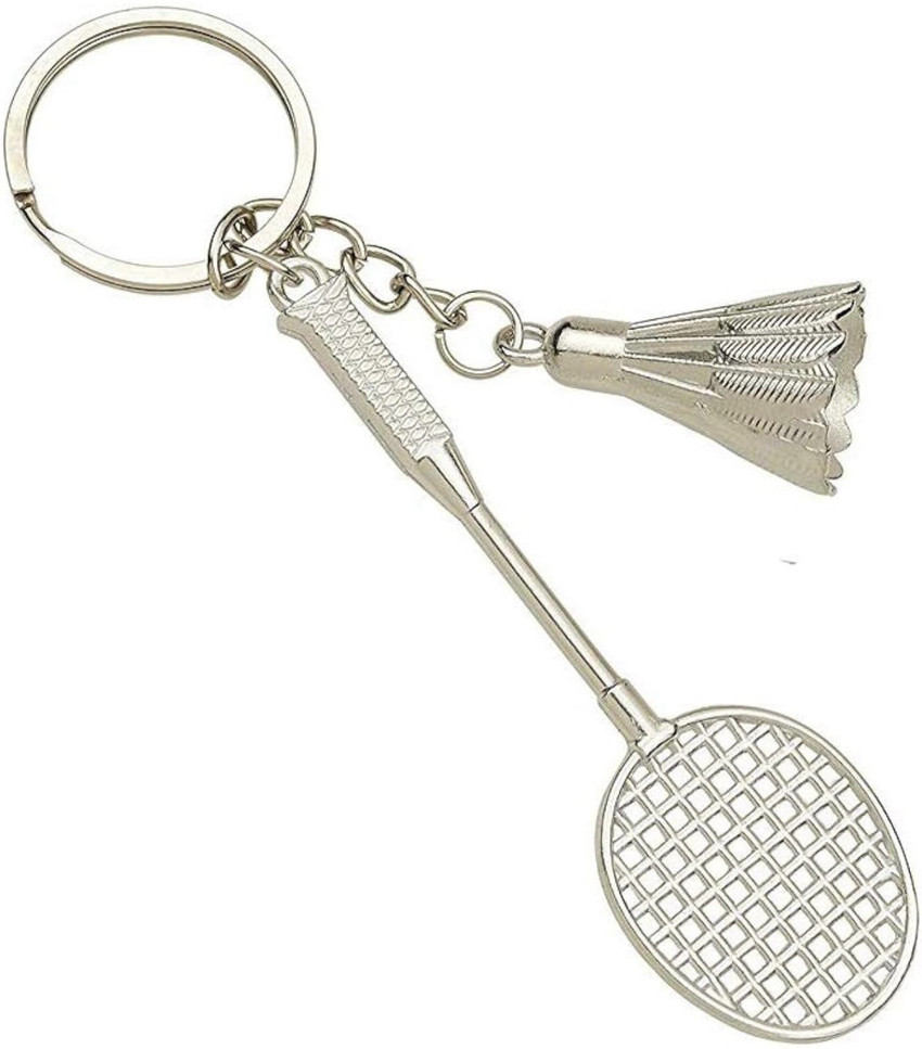 Badminton racket keychain store