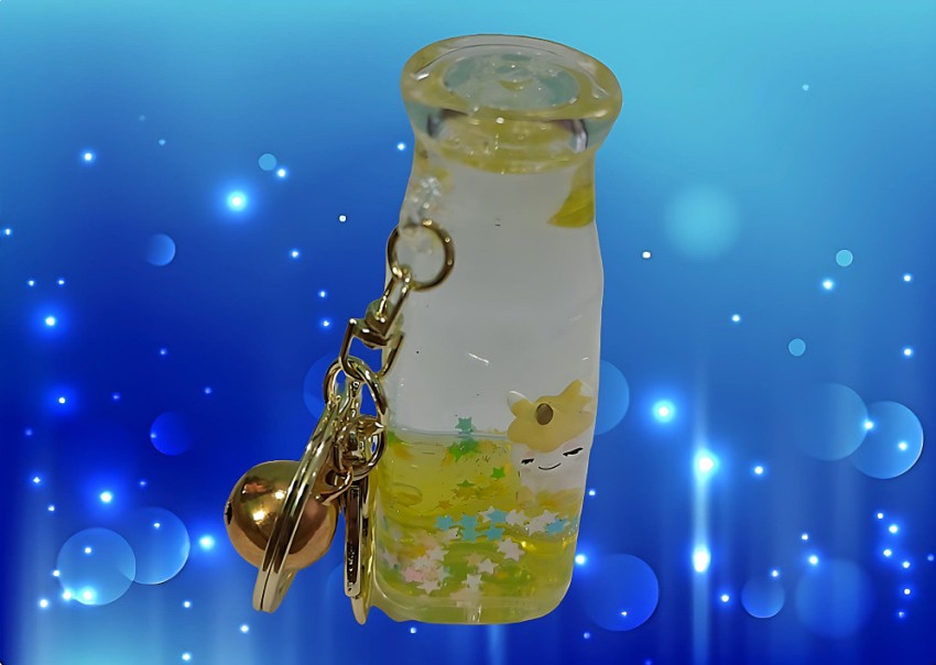 Buy VASUSS fancy stylish Glass Bottle filled with liquid and toy inside  Keychain Keyring for girls and women for Office, Home, Bike, Car keys.  Ideal for Gift Online at Best Prices in