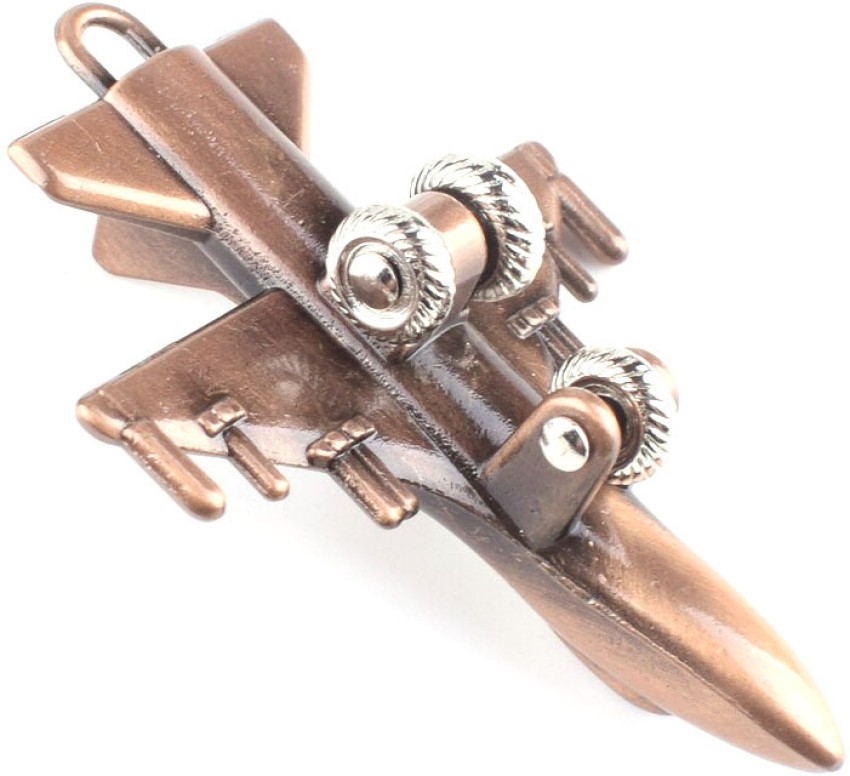 Plane Metal Keychain