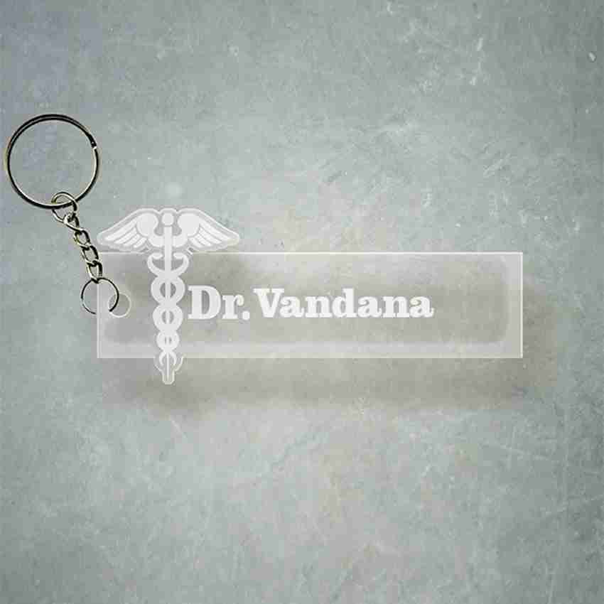 SY Gifts Doctor Logo Desigh With Vandana Name Key Chain Price in