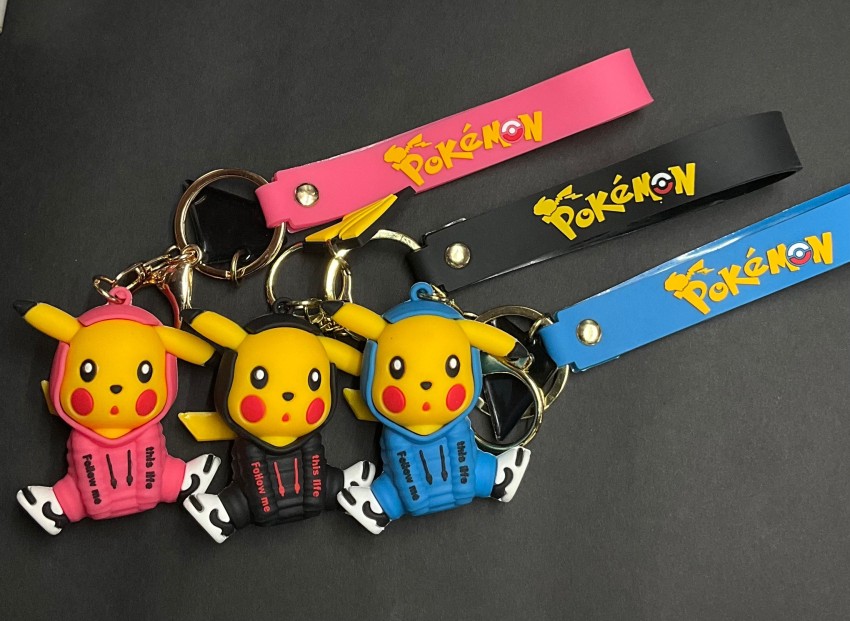 Pokemon 3D Silicon Keychains + Bagcharm + Strap - TheQuirkyQuest