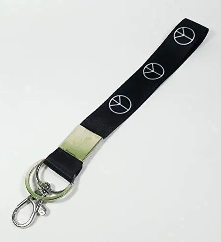 sky enterprises Peace Sign Black Quality Fabric Keychain Keyring for Car Bike Men Key Chain Price in India Buy sky enterprises Peace Sign Black Quality Fabric Keychain Keyring for Car Bike Men Key Cha...