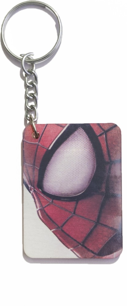 SYED KINGDOM Spider Man Acrylic Rectangular Key Chain Price in