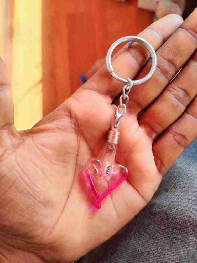 Hot Pink Heart Carabiner Key Chain Clip Key Holder 