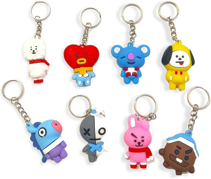 Bts cheap cartoon keychain