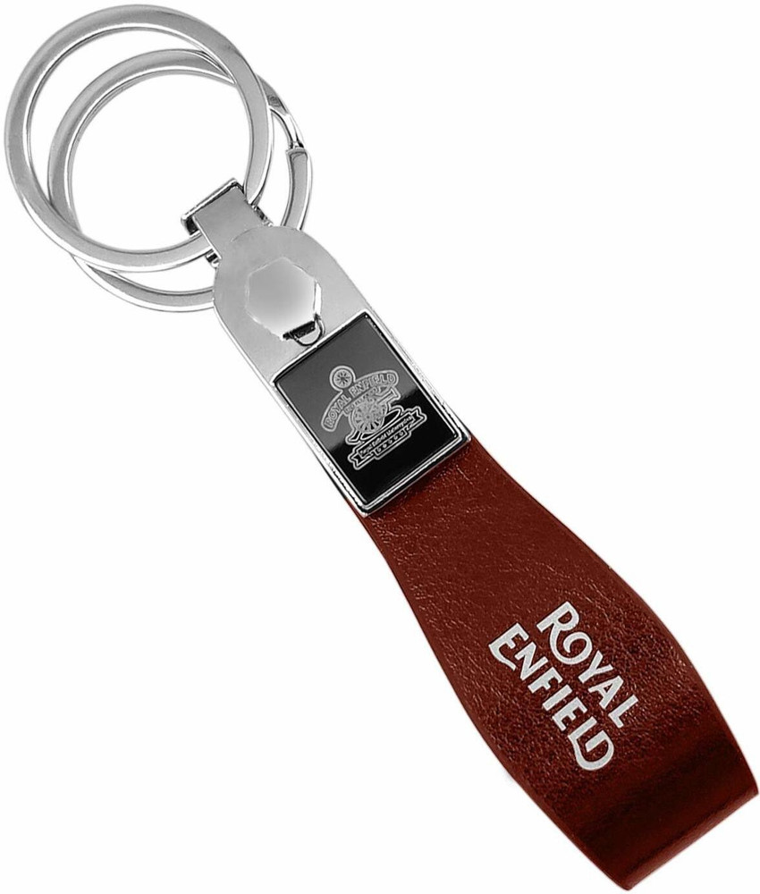 Leather keychain for bike top