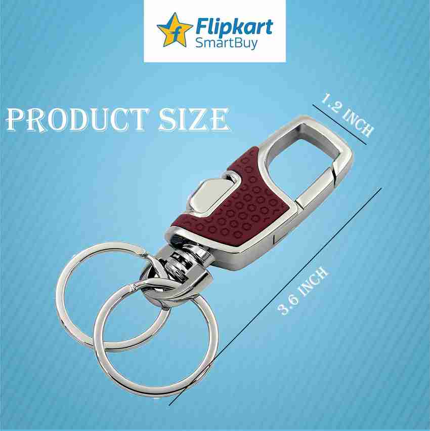Flipkart SmartBuy Premium Red Double Ring Metal Hook Rust Proof Key Chain Price in India Buy Flipkart SmartBuy Premium Red Double Ring Metal Hook Rust Proof Key Chain online at Flipkart
