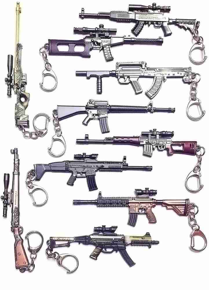 krelin PUBG Keychain Metal PUBG Gun Keychain Multi Color Combo of Any 4 BGMI Key Chain Price in India Buy krelin PUBG Keychain Metal PUBG Gun Keychain Multi Color Combo of