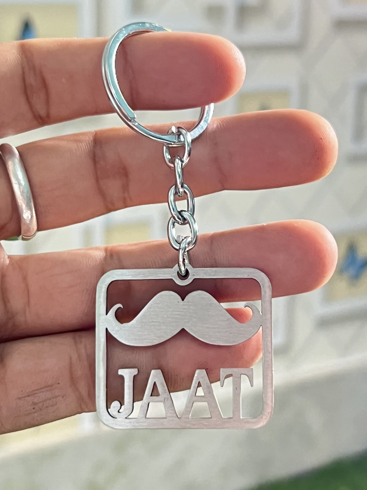 NSV Jaat Name Keyring For Gifting Car Bike Purse keyring Key Chain