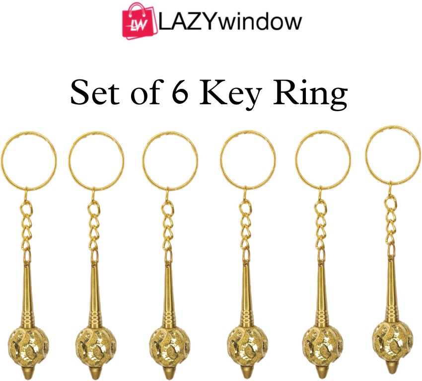 LAZYwindow Pack of 6 Fancy Attractive Mahabali Hanuman Big size Golden Gada  Key Chain Price in India - Buy LAZYwindow Pack of 6 Fancy Attractive  Mahabali Hanuman Big size Golden Gada Key