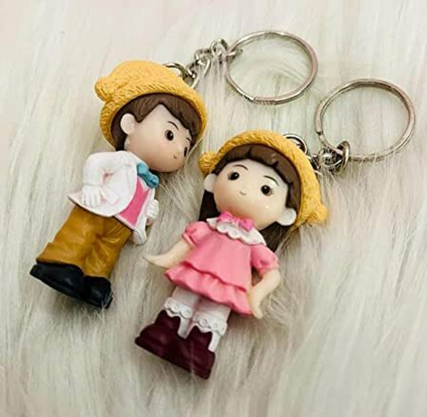 Tera13 Key Chain for Girls Boys Cute Lover Key Ring Couple Key