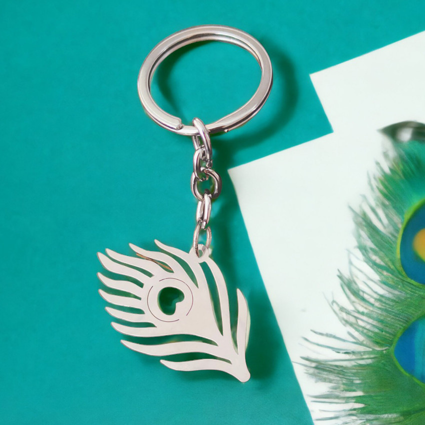 Peacock feather keyring sale